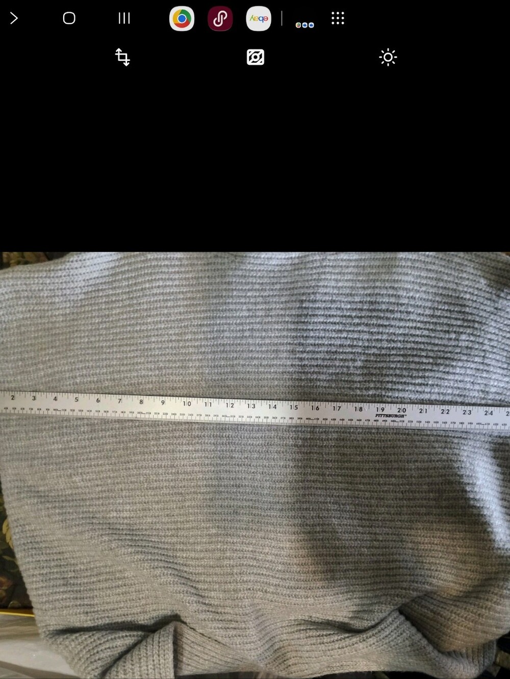 Pilcro Light Gray Turtleneck Sweater